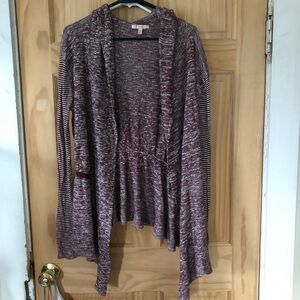 Open Front Knit Cardigan - Sz M